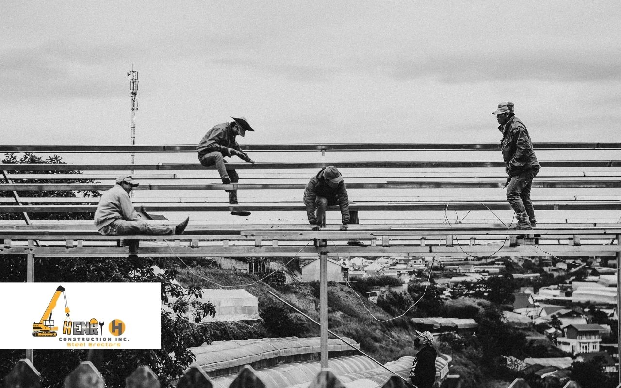 Contractor submitting steel erection permit application in Indiana construction site