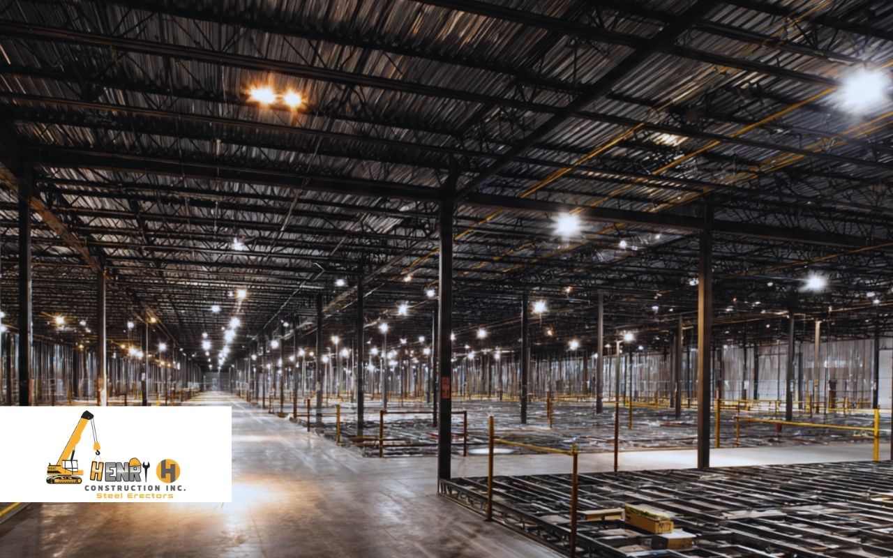 Bay spacing layout for Warehouse Steel Expansion Framing in Indianapolis to support flexible rack aisles and forklift routes.