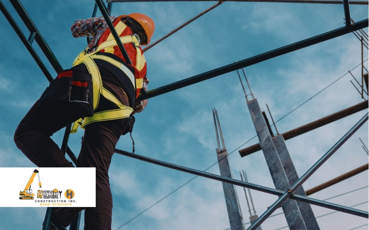 steel erection subcontractor coordination in Indianapolis on an active jobsite