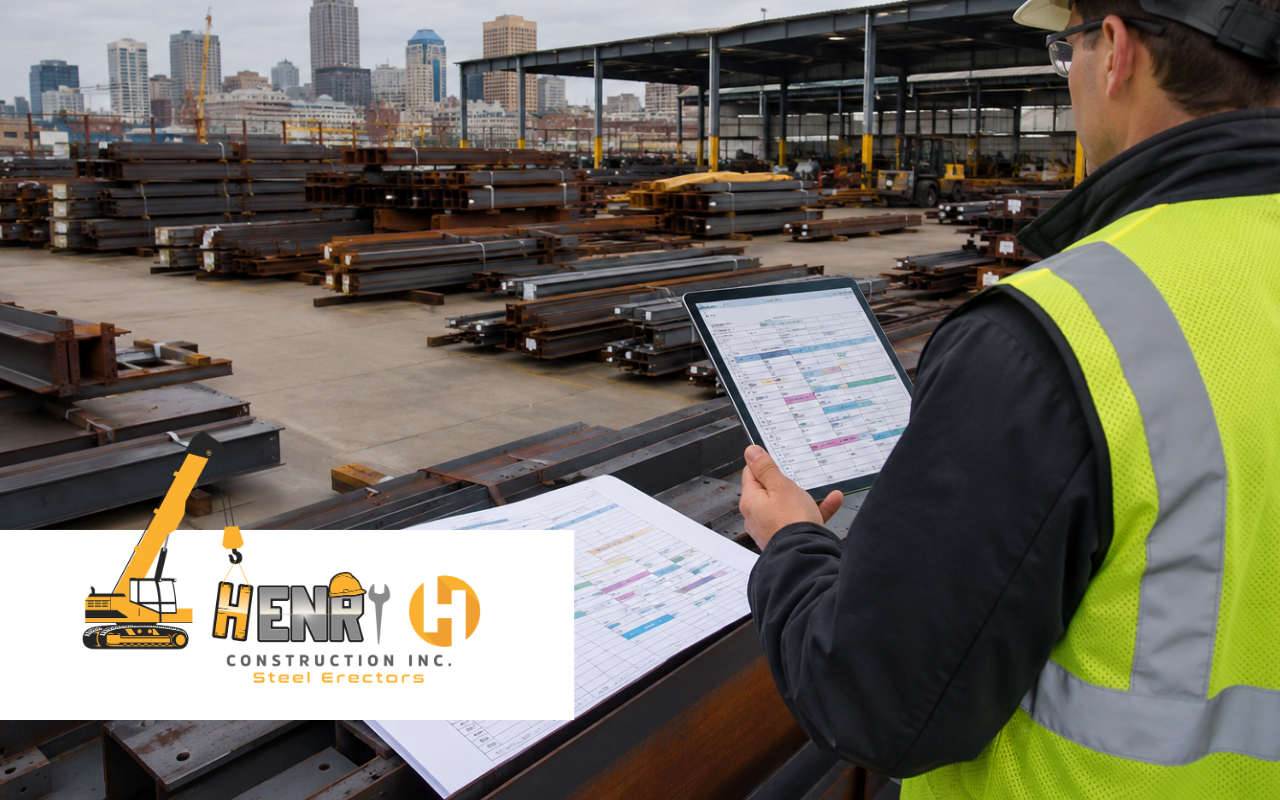 steel field verification before fabrication checks on a construction site