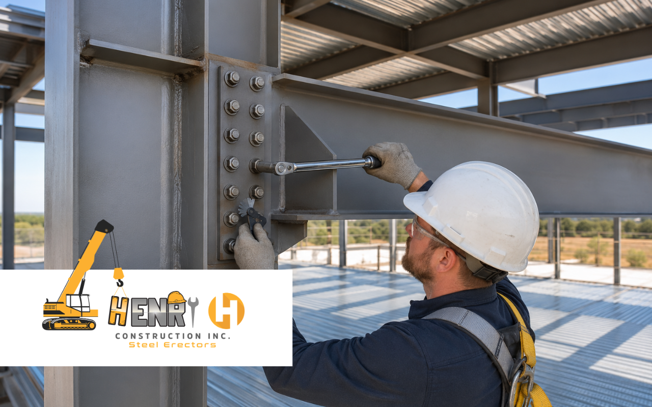 AISC standards for commercial construction applied to a structural steel frame
