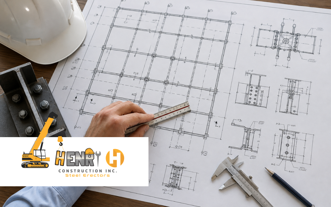 Guide showing how to read structural steel drawings for construction p