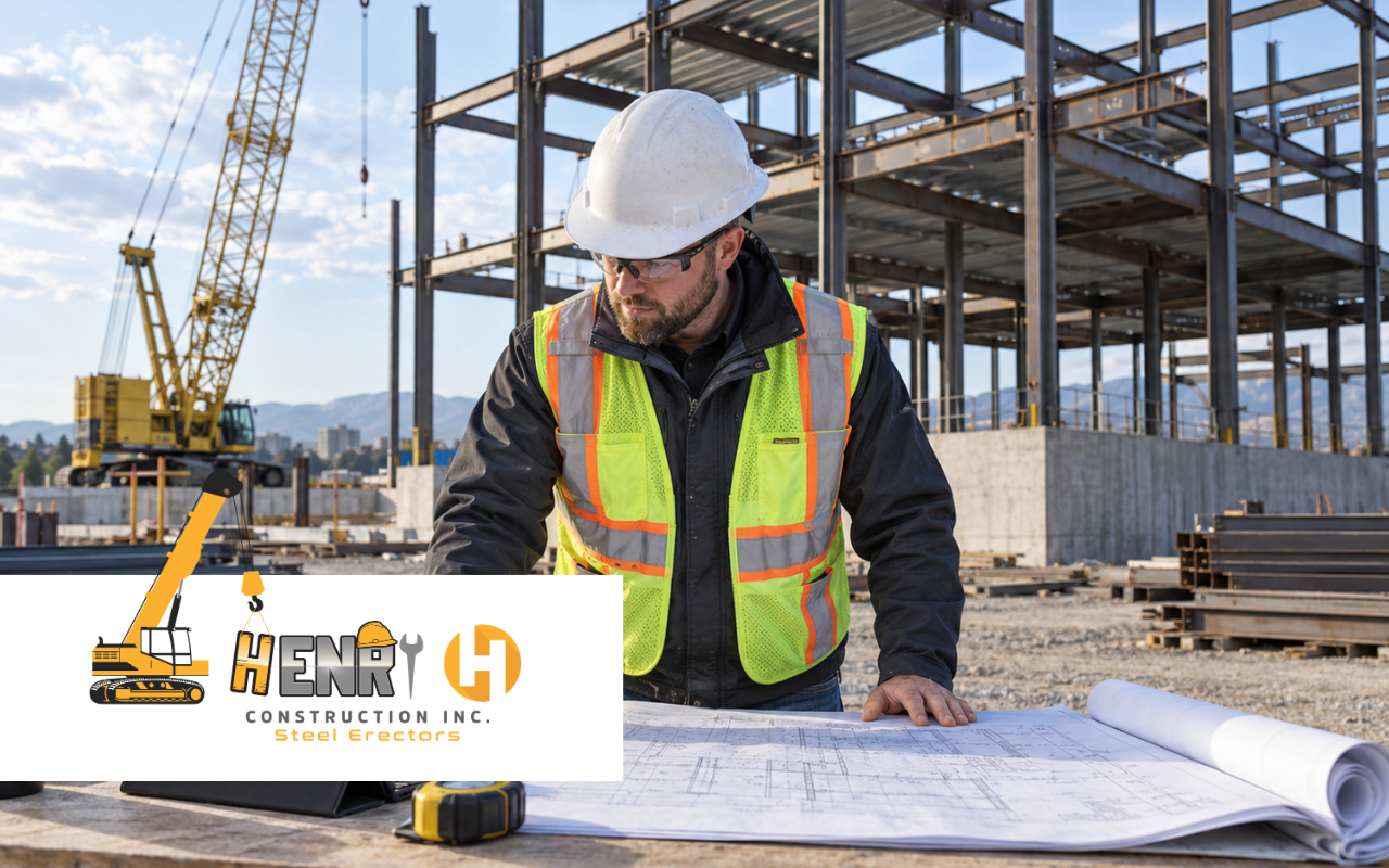 Steel erection project management planning for a structural steel job